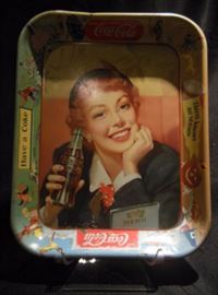 7.	Vintage Coca Cola Holiday Four Seasons Tin Tray
