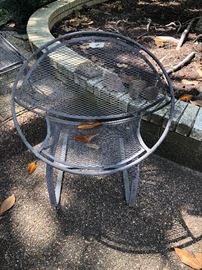 Cool wrought iron barrel chair