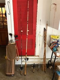 Fishing rods/reels/gold clubs