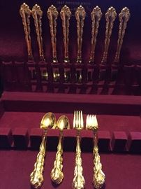 Community Plated Gold Tone Flatware (Service for 8)- Box Not For Sale