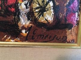 Impressionist painting signed Y Emerson