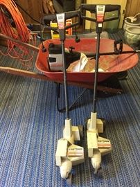 2 Vintage 1 HP Craftsman Edger, Wheelbarrel