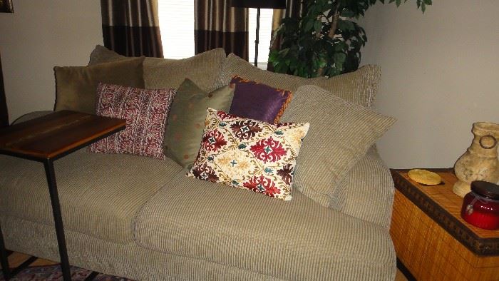Sofa, one section of a 3 piece sectional sofa, matching sides and center corner pieces. 
