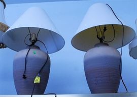 Pair of Vintage 1970s Ceramic Lamps
