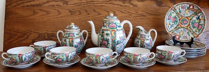 Vintage Hand painted Porcelain Japanese Tea Set