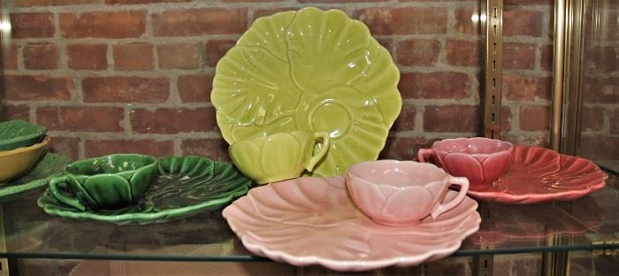Cemar California Pottery 4 Color Luncheon Set