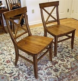 Side Chairs, (2) Pottery Barn, 36”Hx21”Wx22”D