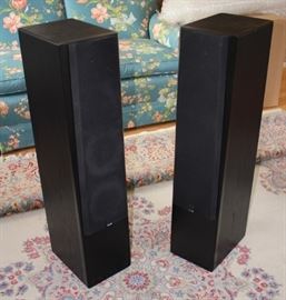 Stereo Speakers, pair, SVS  Prime Tower Speakers, 
SN PRTO8141259E & 127E, 36”H x 8”W x 11”D
