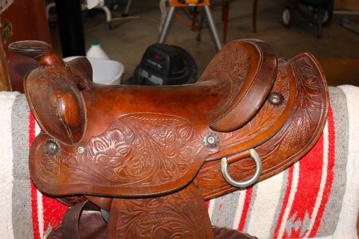 Beautiful leather saddle