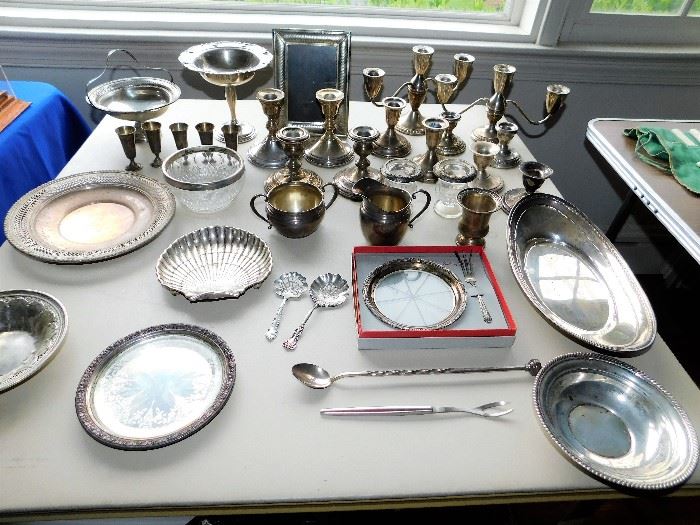 Many Sterling Silver, Weighted, & Plate Pieces