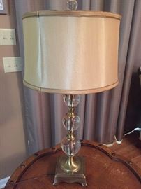 Decorative glass lamp, excellent condition