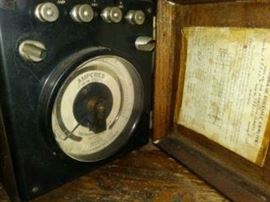 Vintage Amp Readers in Wood Boxes