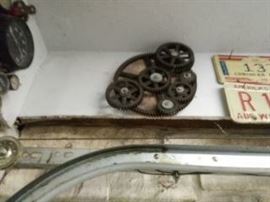 Art sculpture of gears