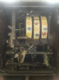 Inside of slot machine