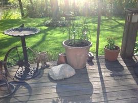 Outdoor Pottery and Plants