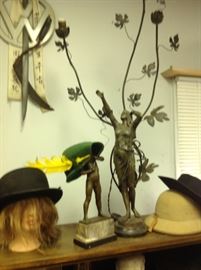 Sculptures. Hats