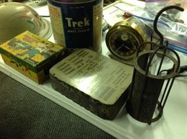 Clocks. Tins. Skating Chef Wind Up Toy