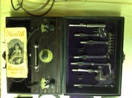 Health RenuLife 1920's ultraviolet, hand blown glass attachments this machine was supposed to cure all ailments 