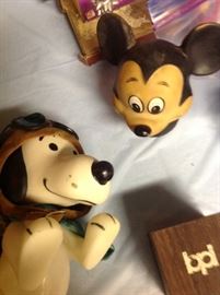 Snoopy & Mickey Mouse collectable toys
