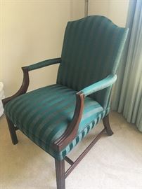 Upholstered straight chair
