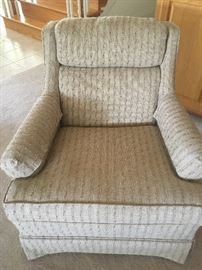 Upholstered club chair, small