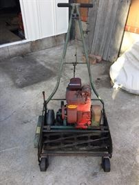 Original Trimmer 3 HP Briggs & Stratton Reel lawn mower made in Gardena, C A