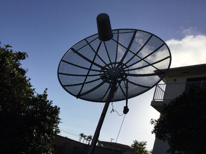 Satellite Dish, used it to watch the Portuguese channel, no subscription needed folks, that is real reception!!!