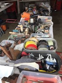 Plenty of garage stuff and small tools to go around