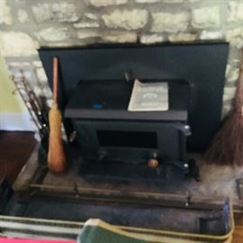 removable fireplace insert