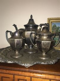 Gorgeous sterling tea set.