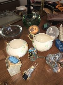 Belleek creamer & sugar.
