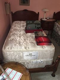 Great condition twin beds with matching and beautiful headboard frames!