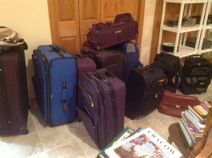 Many pieces of luggage