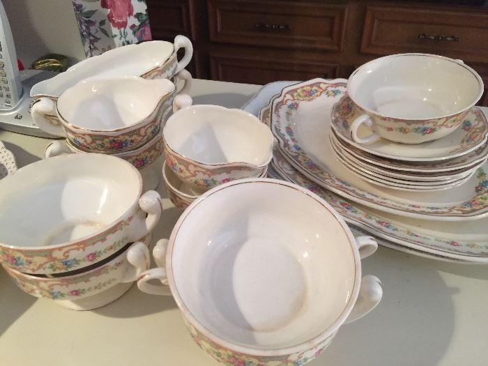 ENTERTAINERS DREAM -  THIS IS A HUGE ASSORTMENT OF CHINA AND SERVING PIECES
