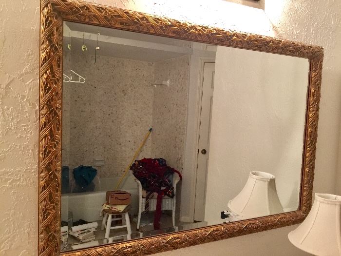 PAIR OF THESE GOLD FRAMED MIRRORS