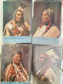 1906-1908 Sioux Nation postcards. Many of these warriors were involved with Custer’s Last Stand.