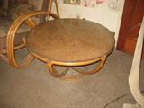 Vintage rattan coffee table