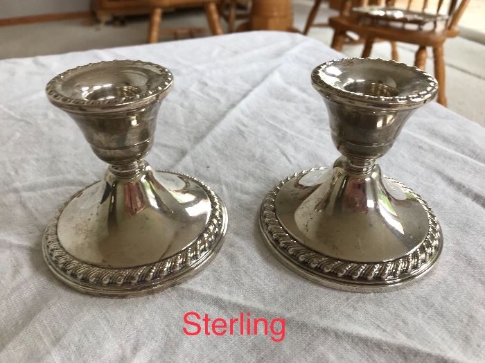 Sterling Silver candle holders 