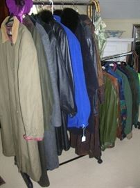 Ladies and men's coats