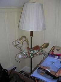 Plastic horse floor lamp