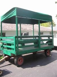 Covered transport wagon