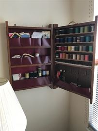 sewing cabinet - open
