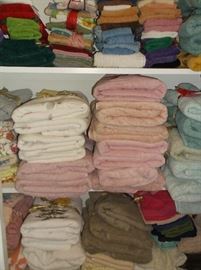 Closet full of new, never used towels