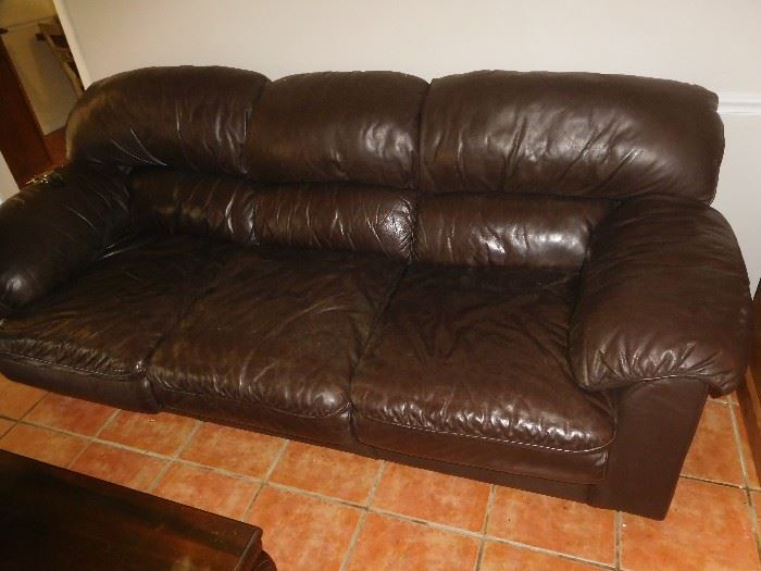 Leather sofa