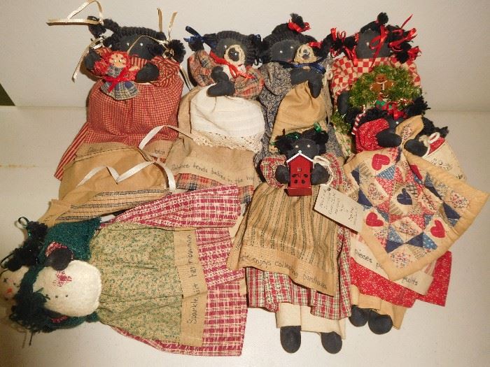 Vintage hand-made Black Americana dolls