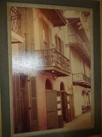 Large framed New Orleans photograph