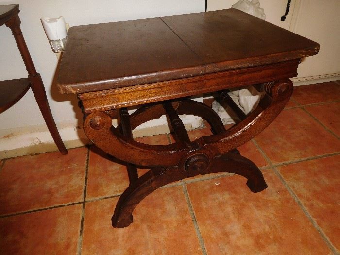 Rare Victorian adjustable height table