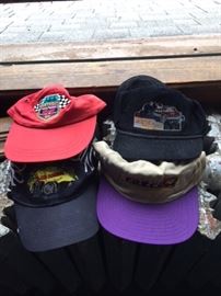 Collection of Race Hats Some Signed.