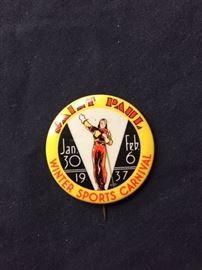 1937 St. Paul Winter Carnival Button.