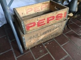 Pepsi Box and Oak Grove Dairy Box.